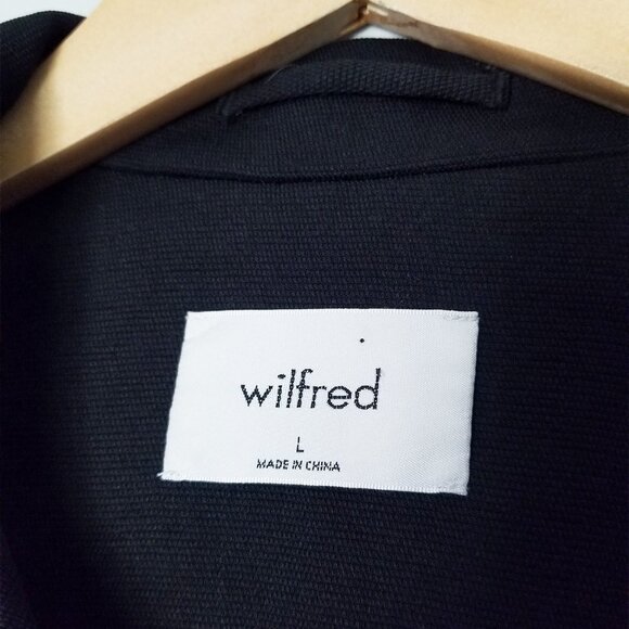 Aritzia Wilfred Little Cropped Jacket in Black L $198 Minimalist Classic Boxy - Picture 9 of 16